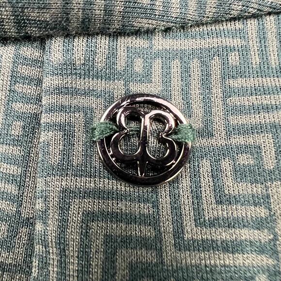 Betabrand crop Cuffed Dress Yoga Ponte Pant Green Geometric Pattern Size XLP - Picture 9 of 11